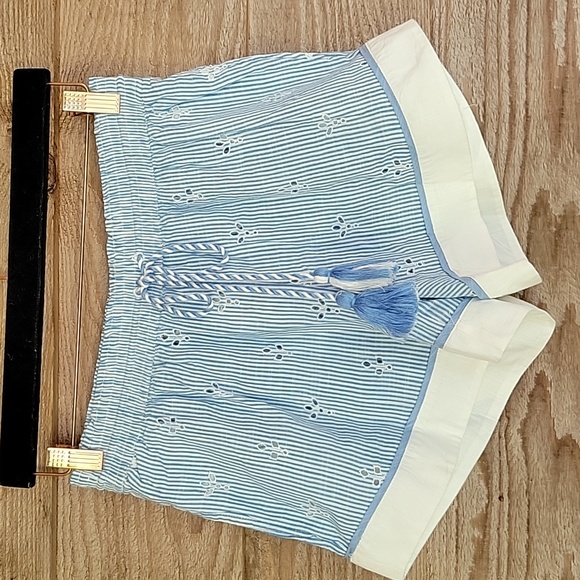 Anthropologie Other - Anthropologie Blue and White Striped Shorts